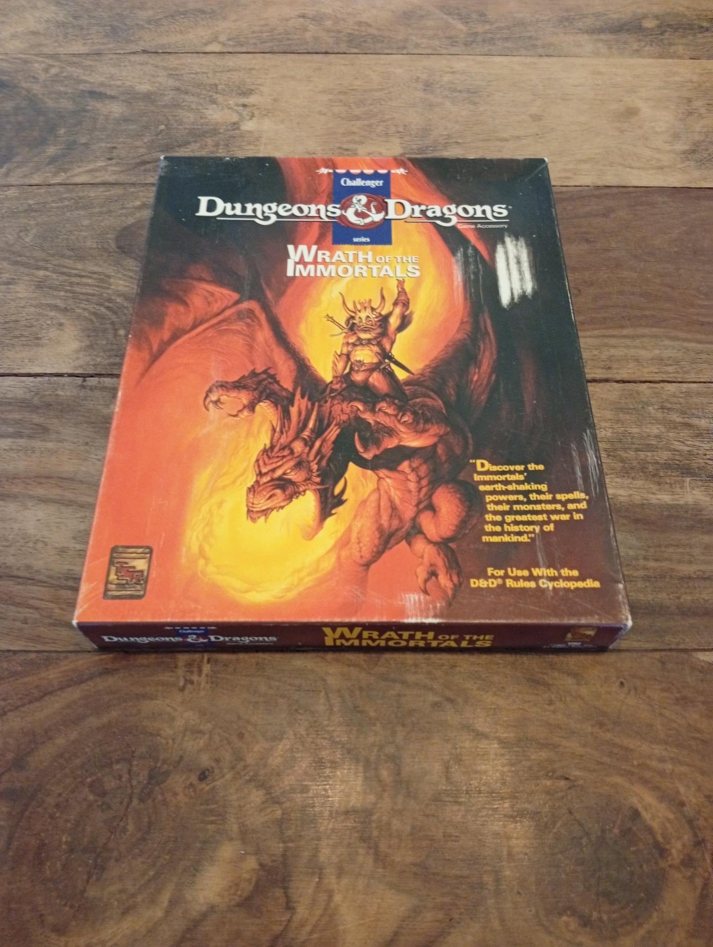 Wrath of the Immortals Dungeons & Dragons Box Set TSR 1082 D&D 1992