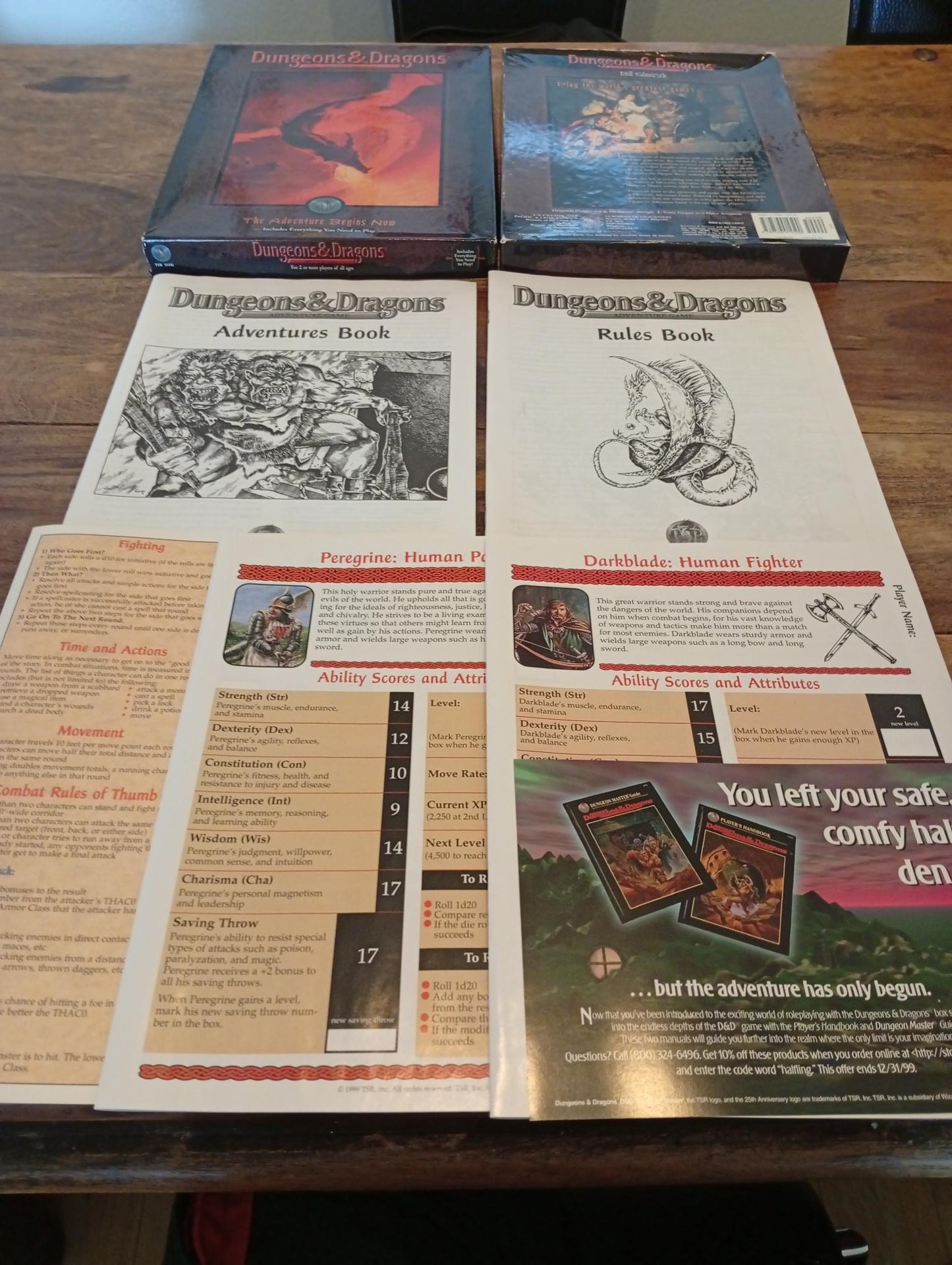 Dungeons & Dragons Adventure Game Box Set TSR 11450 D&D 1999
