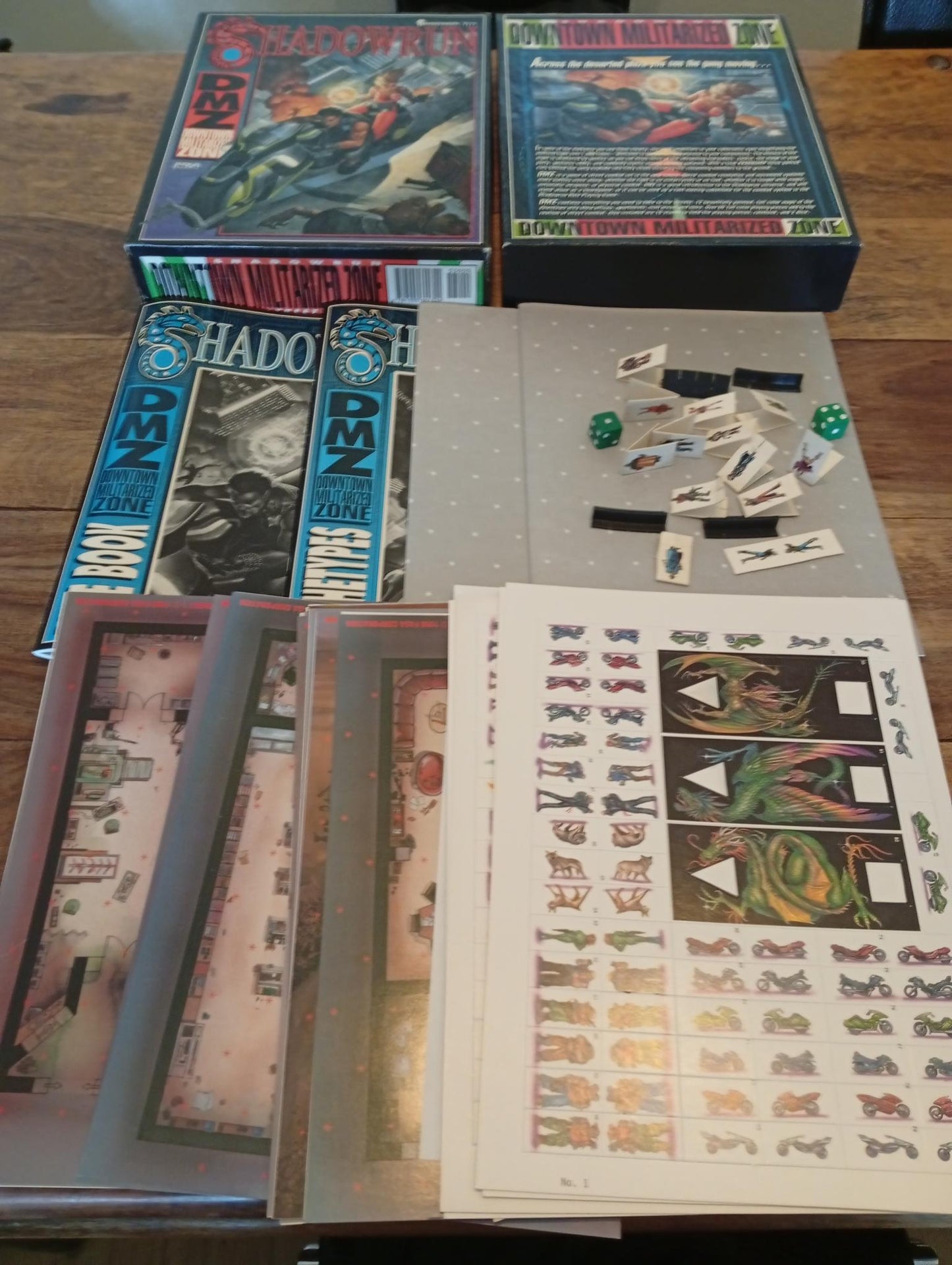 Shadowrun Downtown Militarized Zone Box Set FAS 7111 FASA 1990