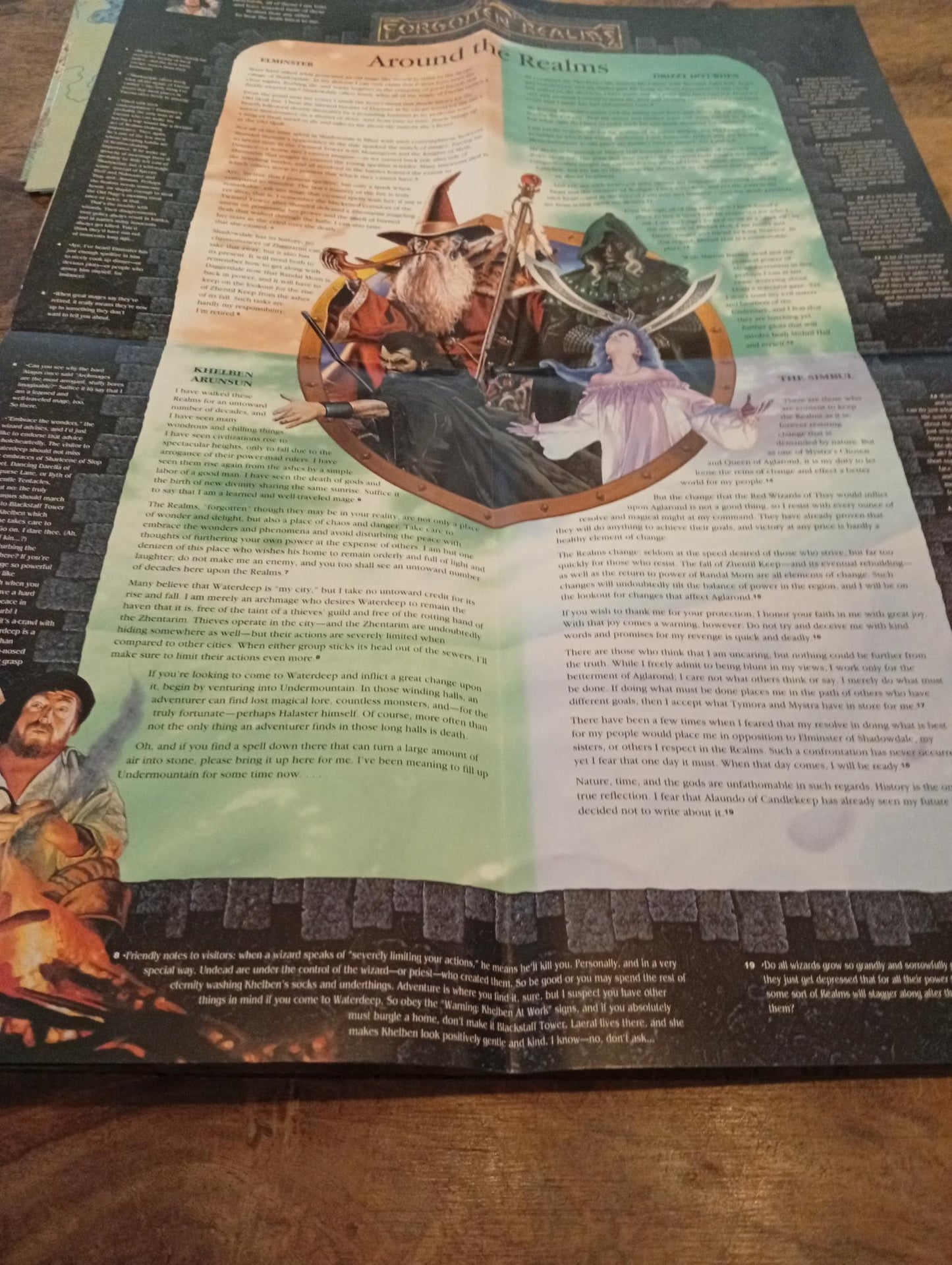 Forgotten Realms Campaign Conspectus Map TSR AD&D 1996