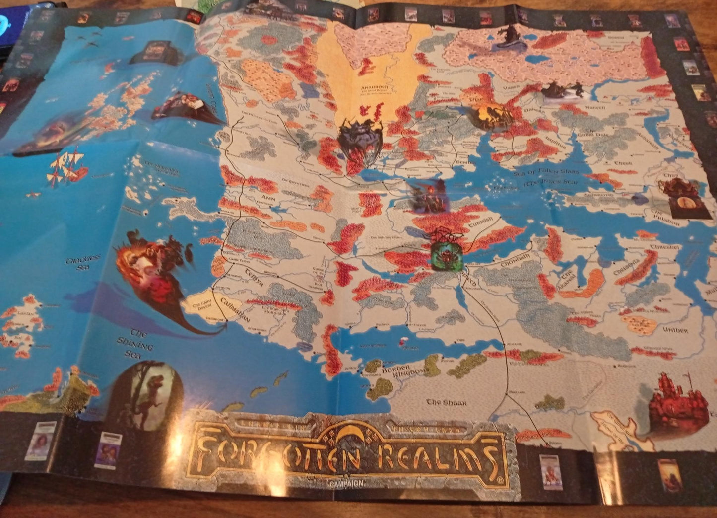 Forgotten Realms Campaign Conspectus Map TSR AD&D 1996