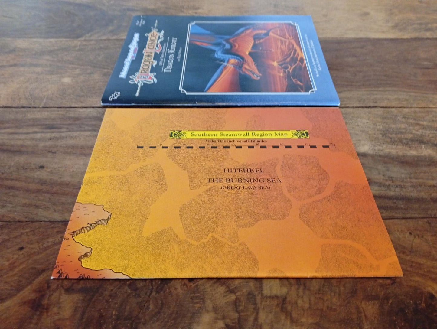 Dragonlance Dragon Knight With Map TSR 9285 AD&D 1990