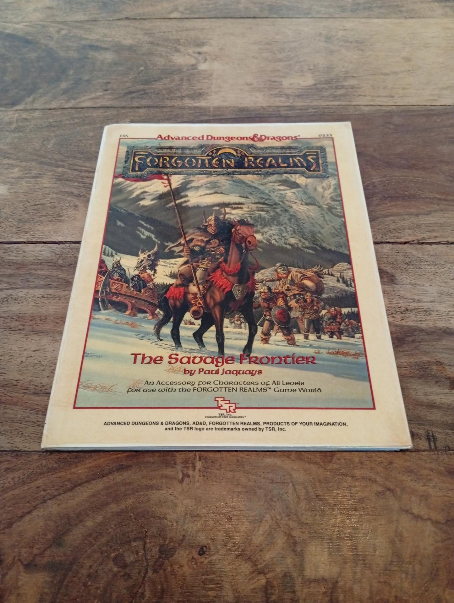 Forgotten Realms The Savage Frontier With Map TSR 9233 AD&D 1988