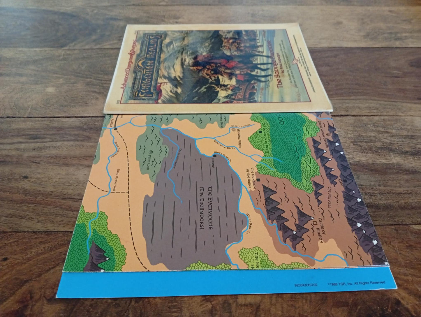 Forgotten Realms The Savage Frontier With Map TSR 9233 AD&D 1988