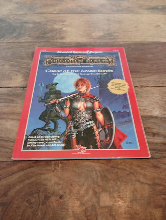 Forgotten Realms Curse of the Azure Bonds TSR 9239 AD&D 1989