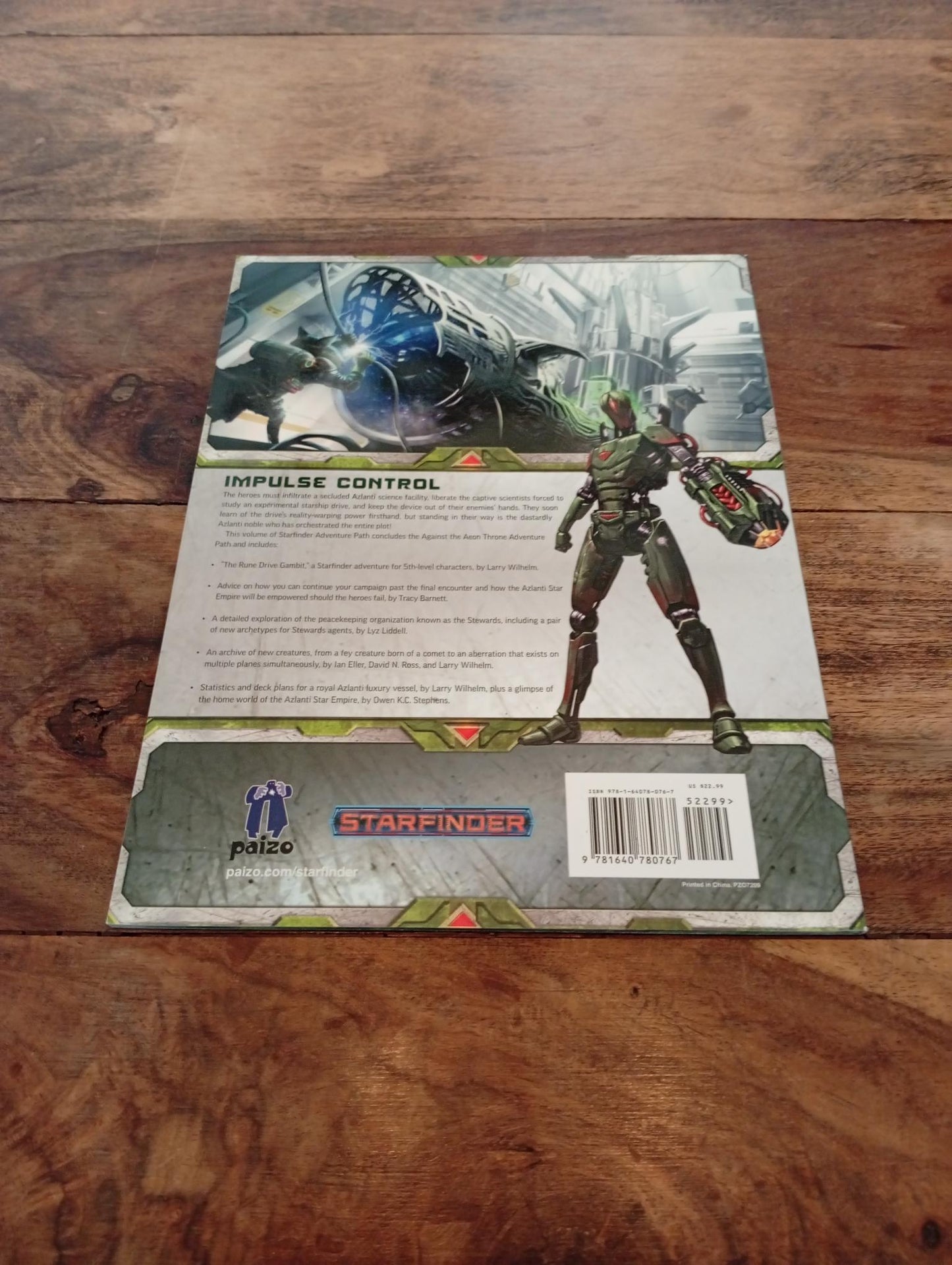 Starfinder The Rune Drive Gambit Against the Aeon Throne #3 Paizo Publishing 2018