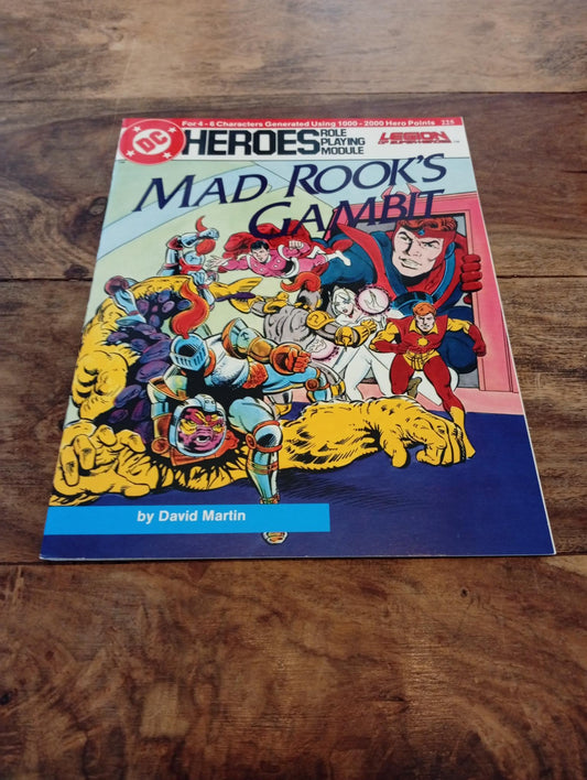 DC Heroes Mad Rook's Gambit Adventure Module Mayfair Games 1987
