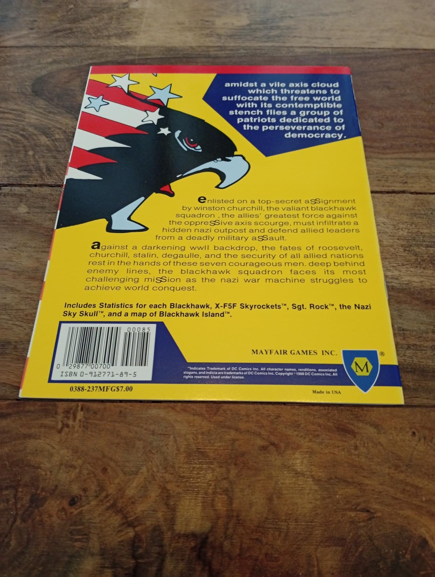 DC Heroes Blackhawk Blitzkrieg Mayfair Games 1988