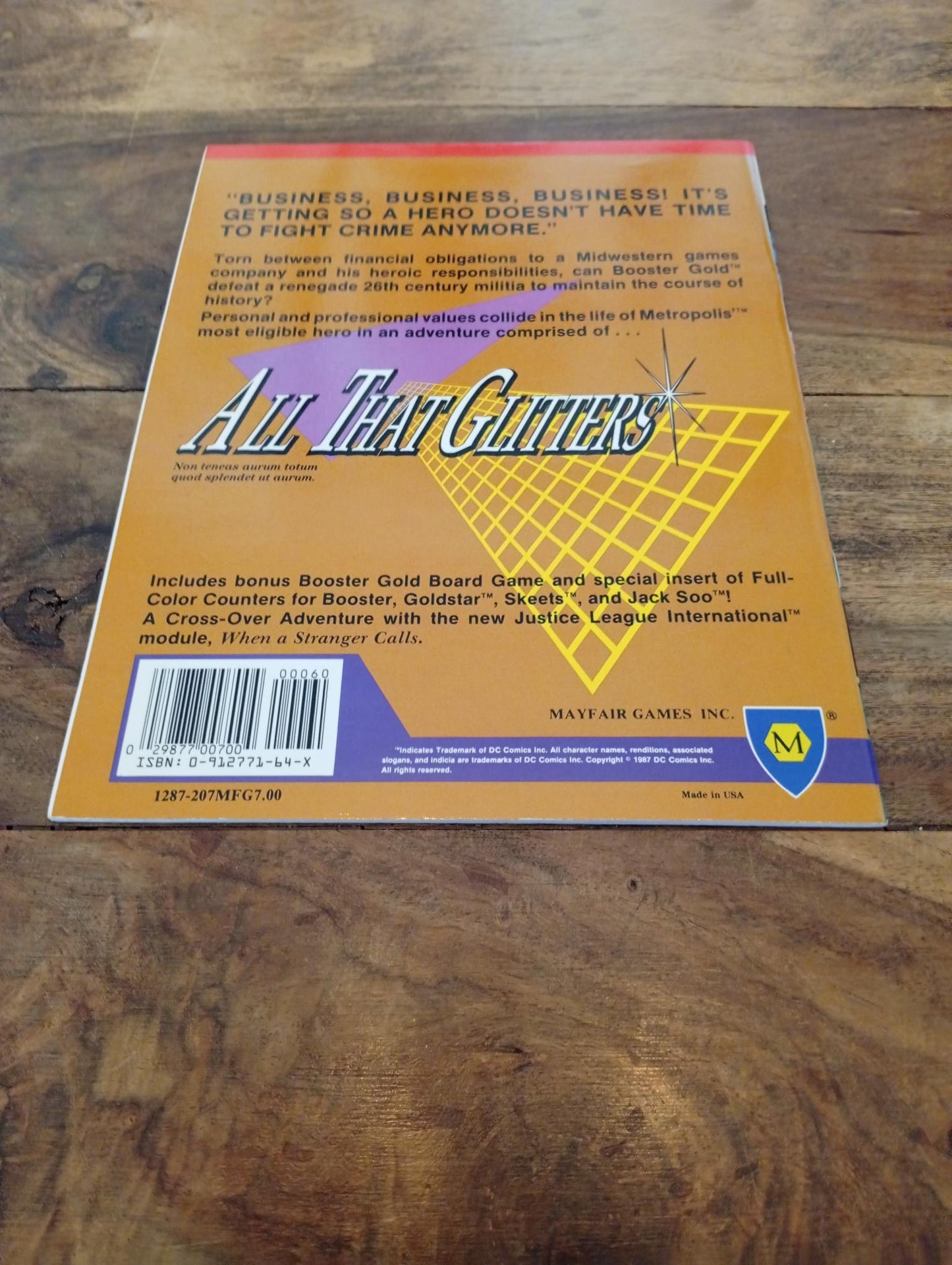 DC Heroes All That Glitters Mayfair Games 1987