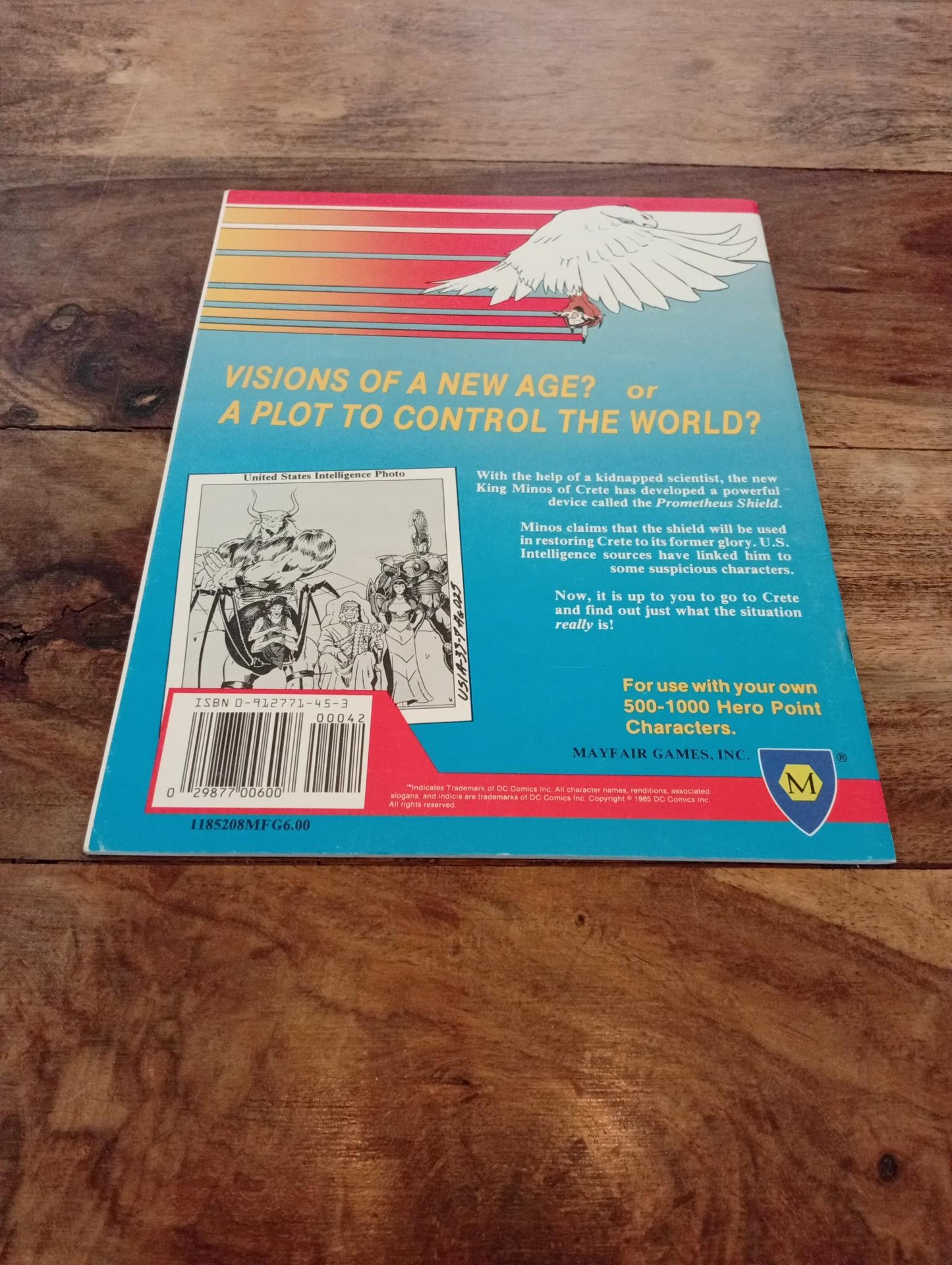 DC Heroes Project Prometheus Mayfair Games 1985