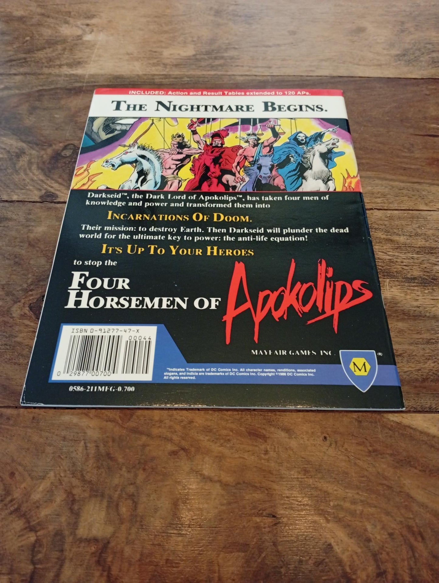 DC Heroes Four Horsemen of Apokolips Mayfair Games 1986
