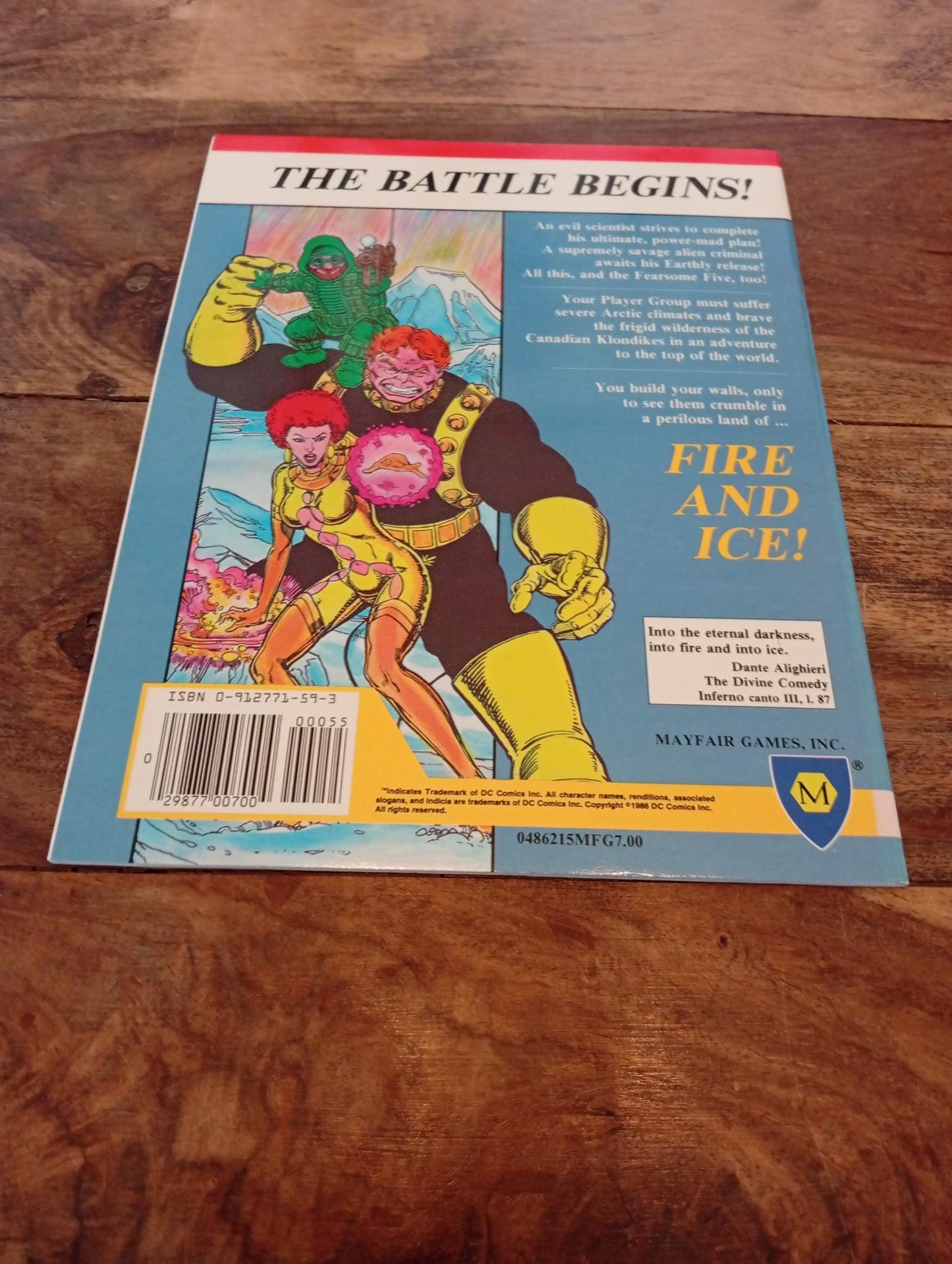 DC Heroes Fire and Ice Mayfair Games 1986