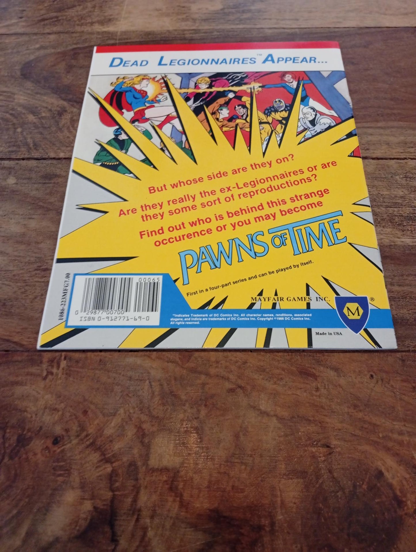 DC Heroes Pawns of Time Mayfair Games 1986