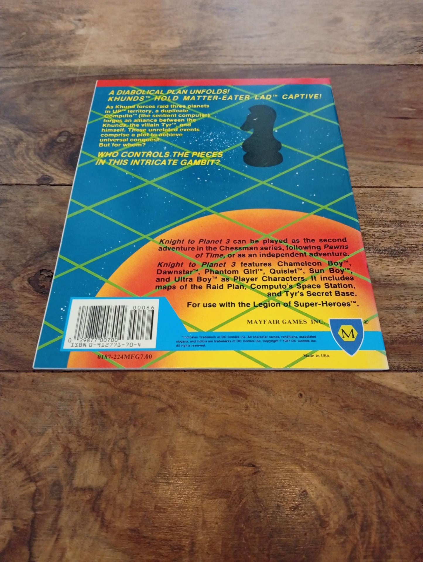 DC Heroes Knight to Planet 3 Mayfair Games 1987