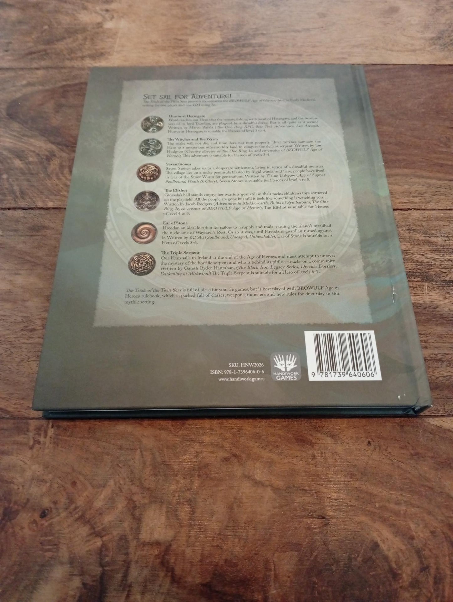 Beowulf The Trials of the Twin Seas Hardcover Handiwork Games 2022