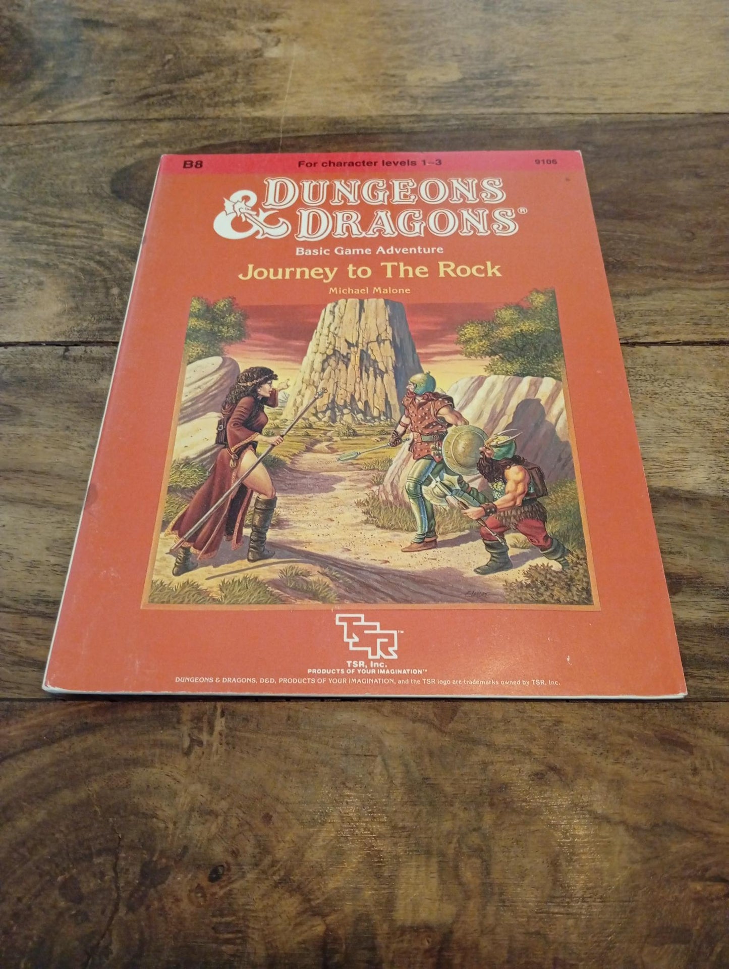 Dungeons & Dragons Journey to the Rock B8 TSR 9106 D&D 1984