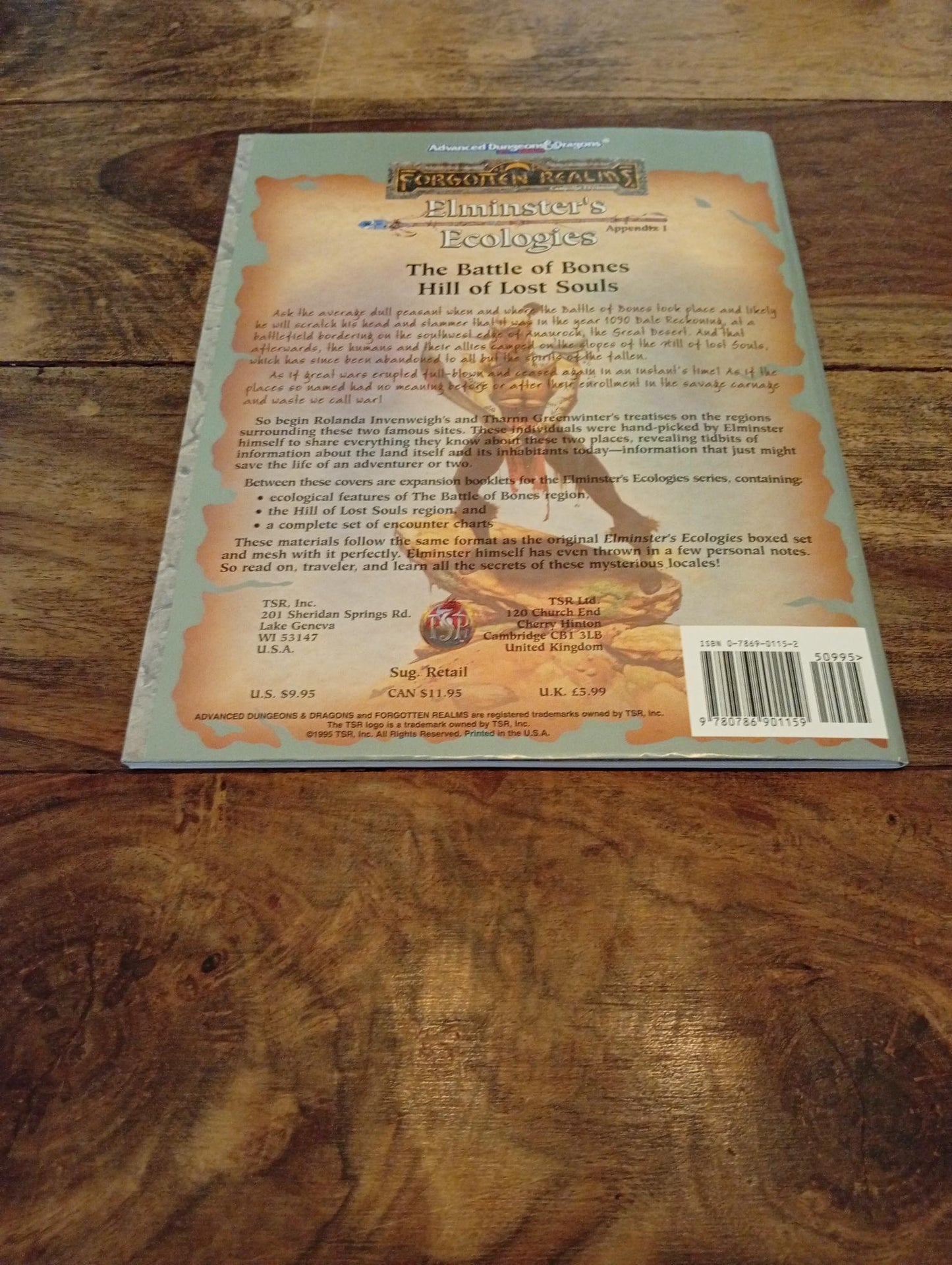 Forgotten Realms Elminster's Ecologies #1 The Battle of Bones/The Hill of Lost Souls TSR 1995