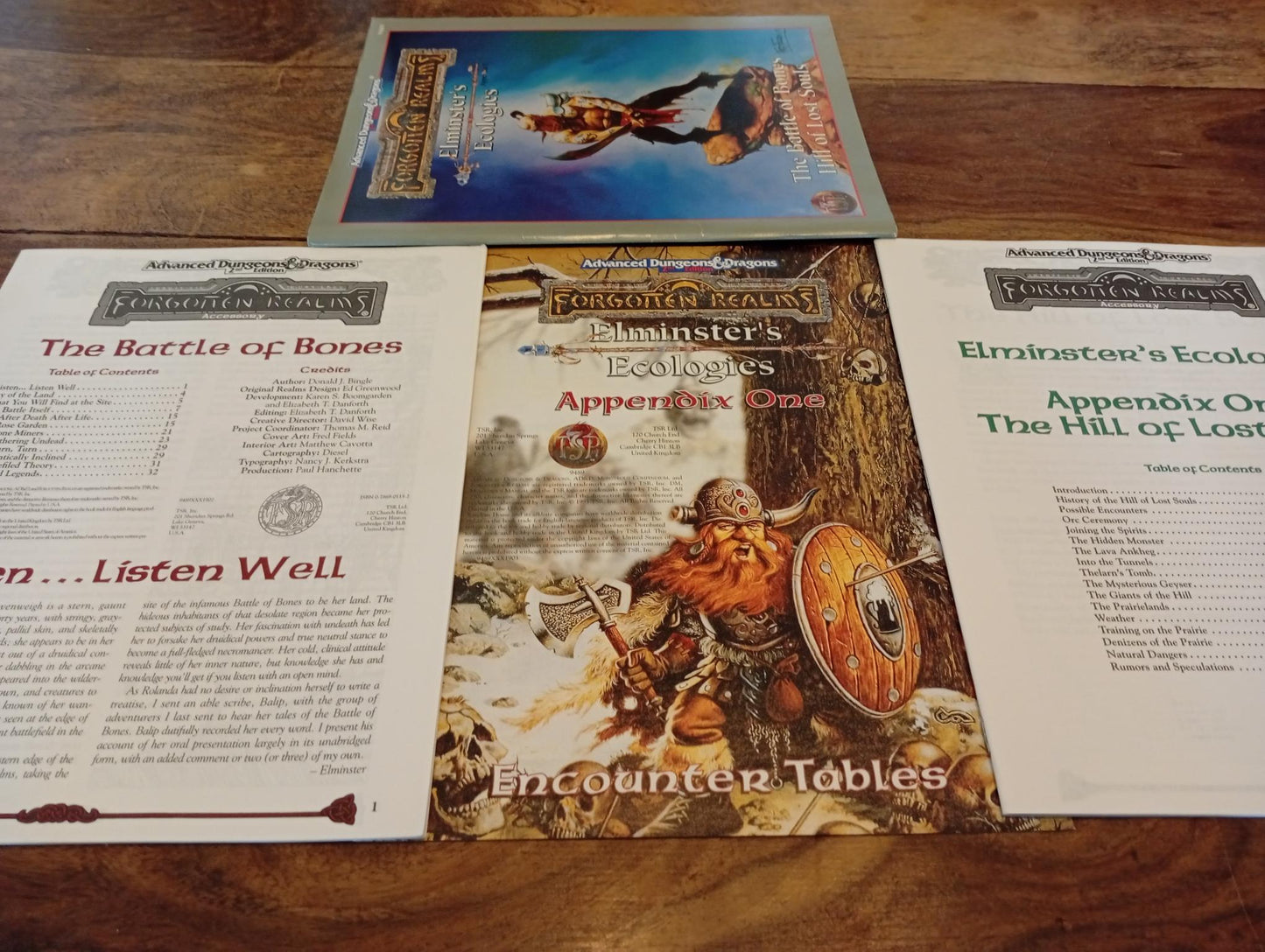 Forgotten Realms Elminster's Ecologies #1 The Battle of Bones/The Hill of Lost Souls TSR 1995