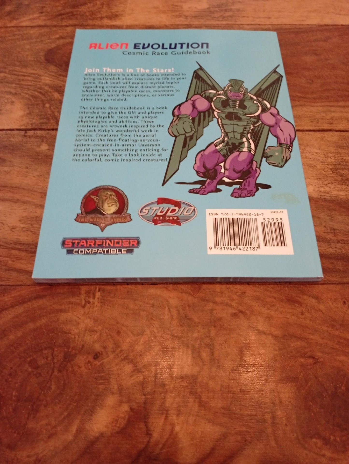 Alien Evolution Cosmic Race Guidebook Starfinder Compatible Fat Goblin Games 2018