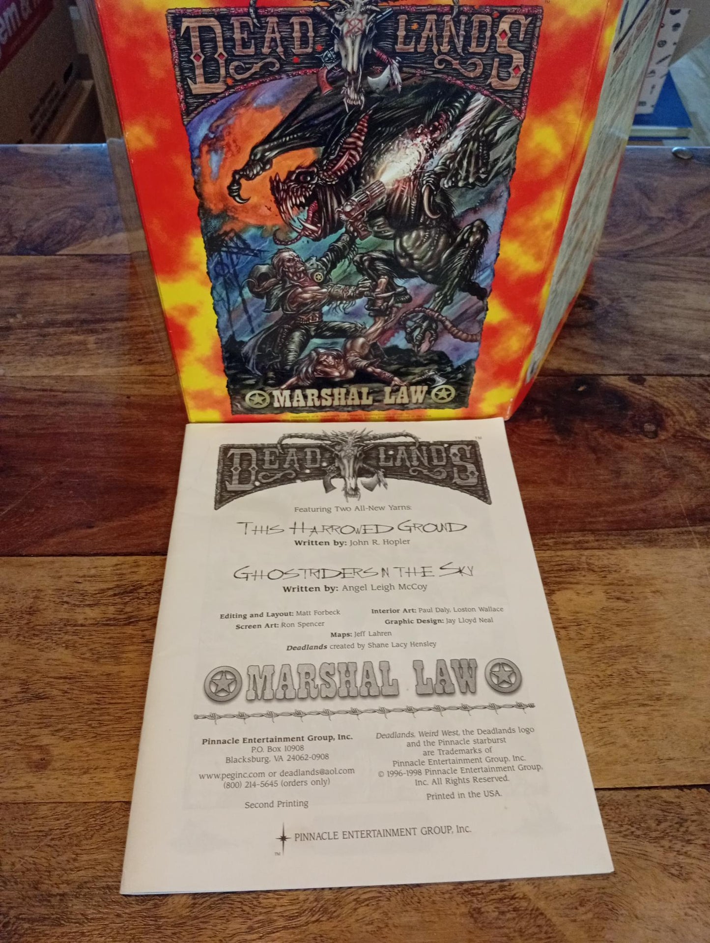 Deadlands GM Screen and Marshall Law Module Pinnacle 1996