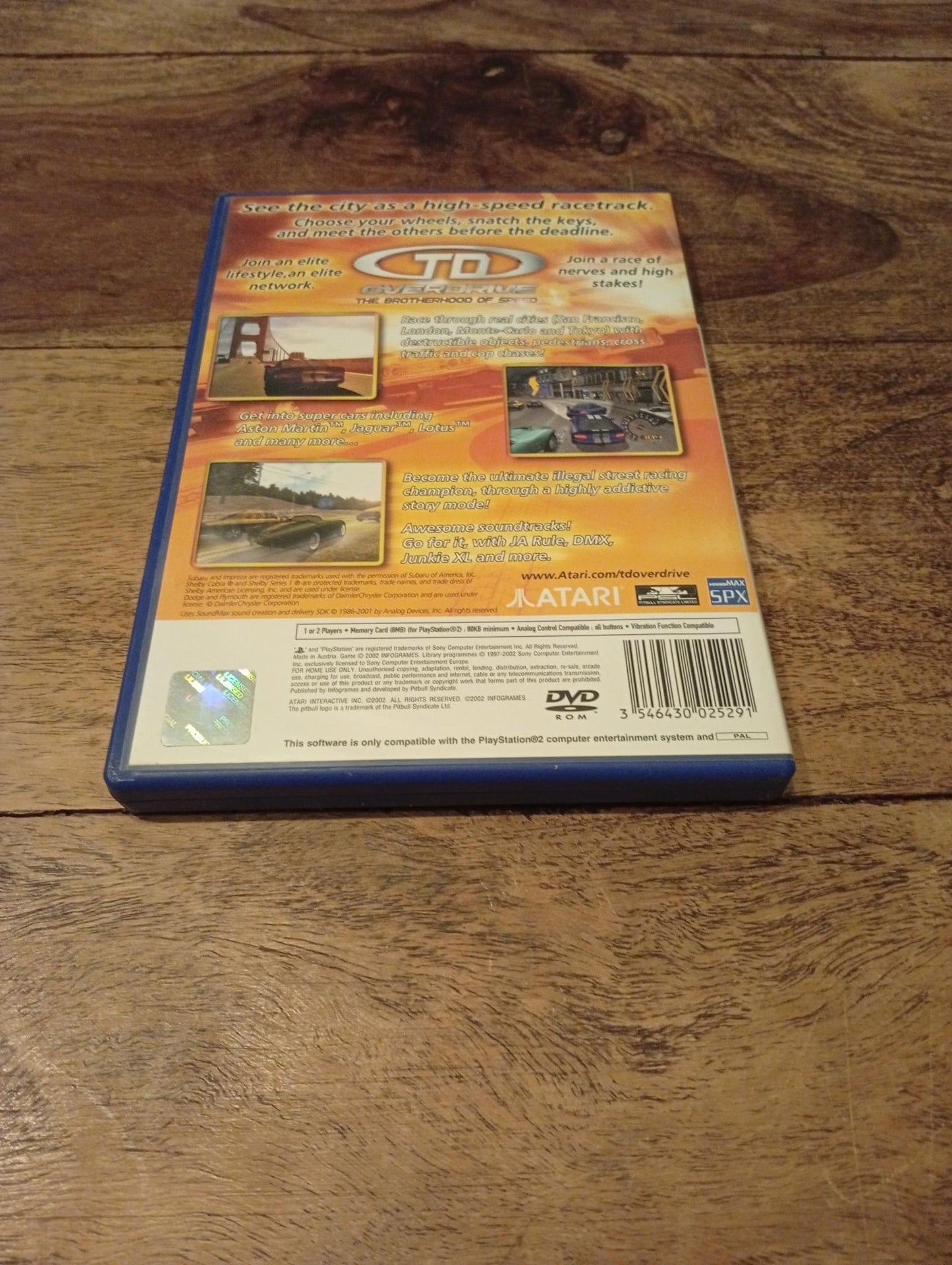 PlayStation 2 TD Overdrive The Brotherhood of Speed 2002