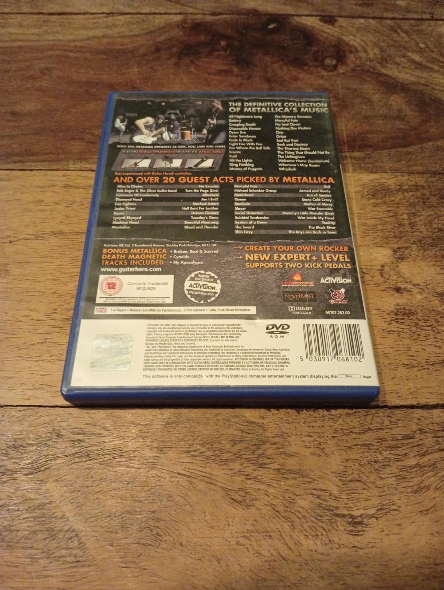 PlayStation 2 Guitar Hero Metallica 2009