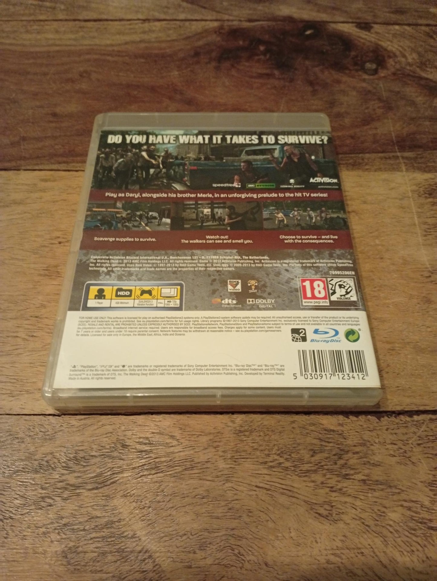 PlayStation 3 The Walking Dead Survival Instinct 2013