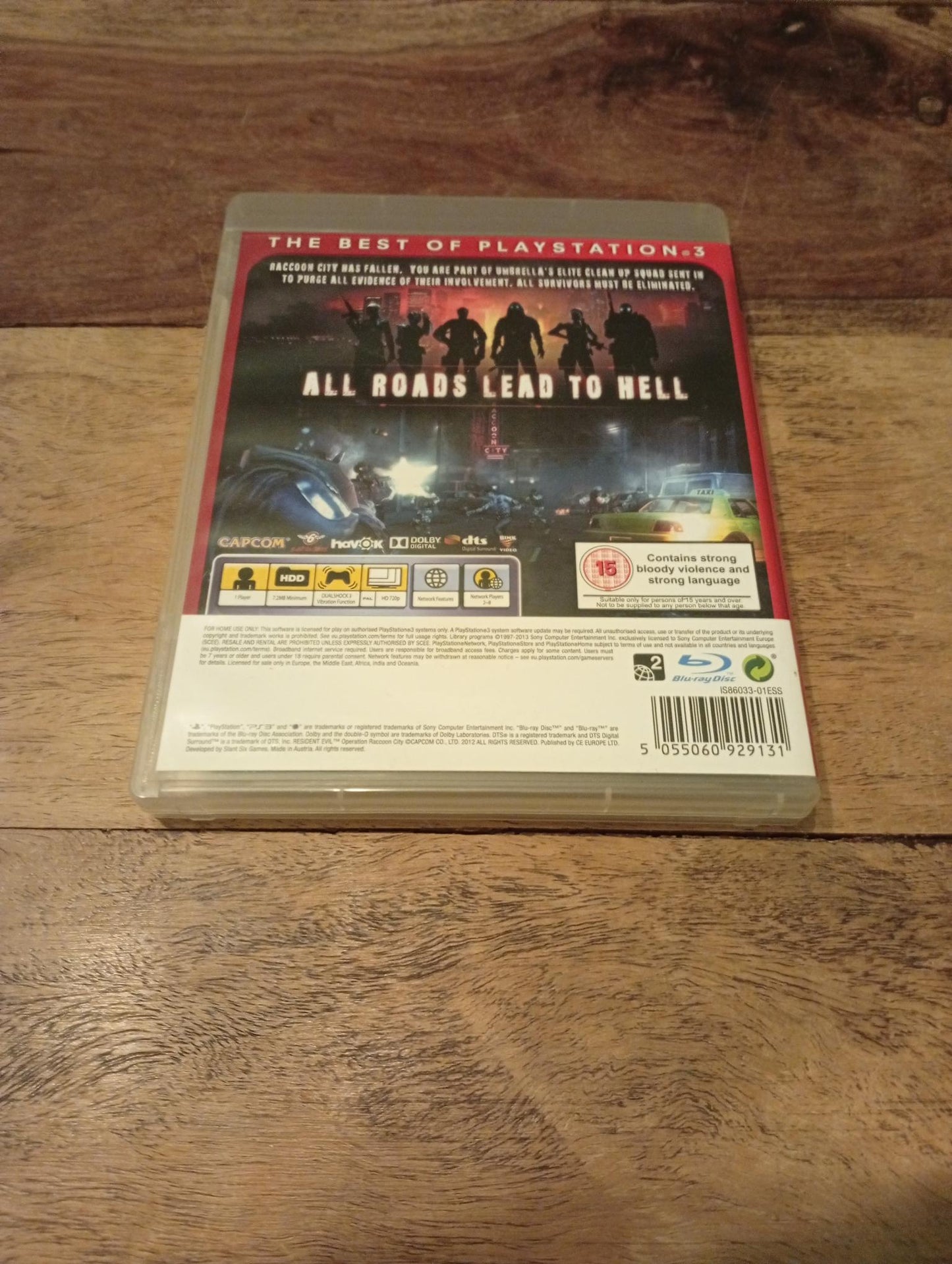 PlayStation 3 Resident Evil Operation Racoon City 2012