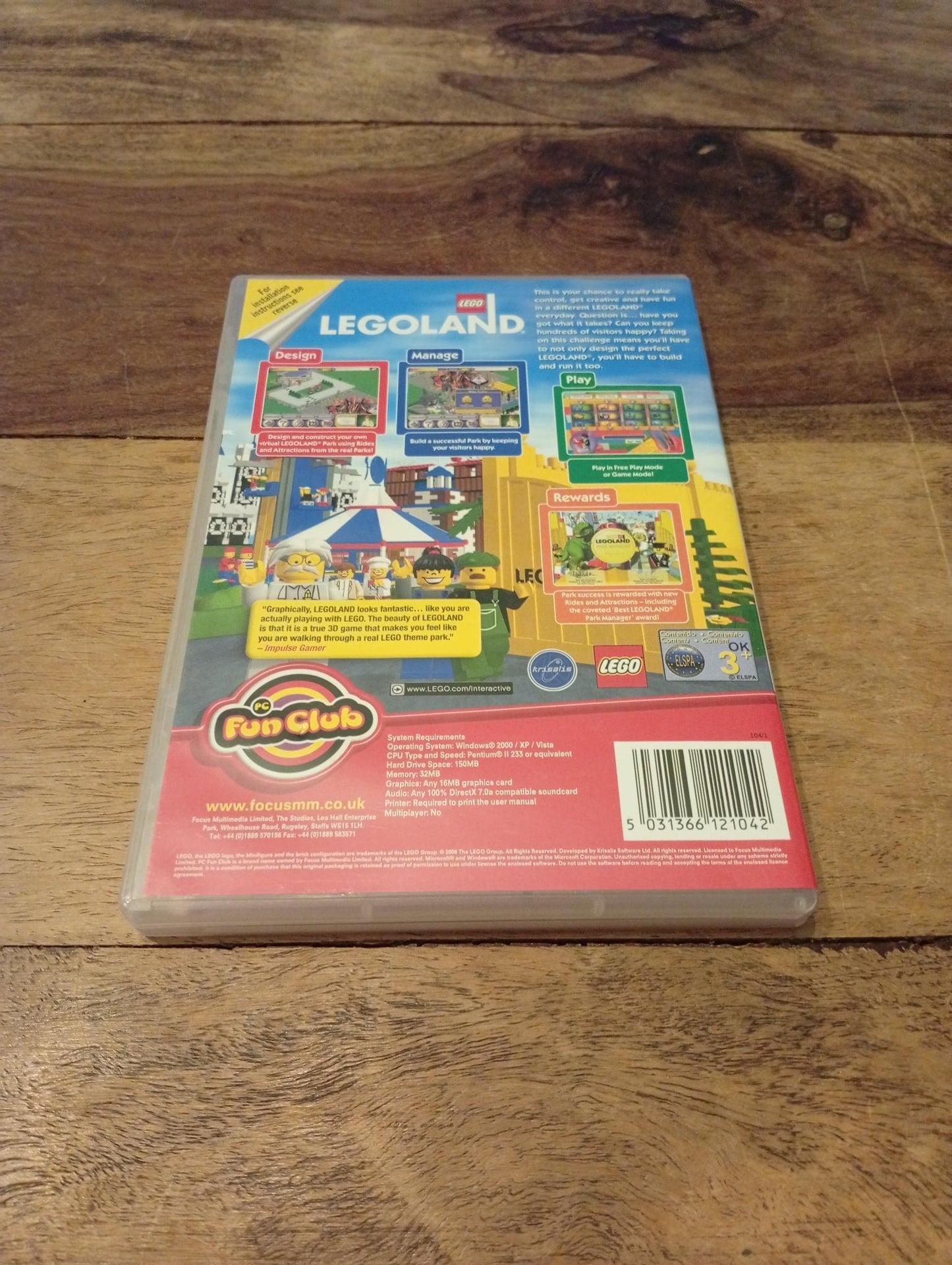 PC Game Legoland Fun Club 1998