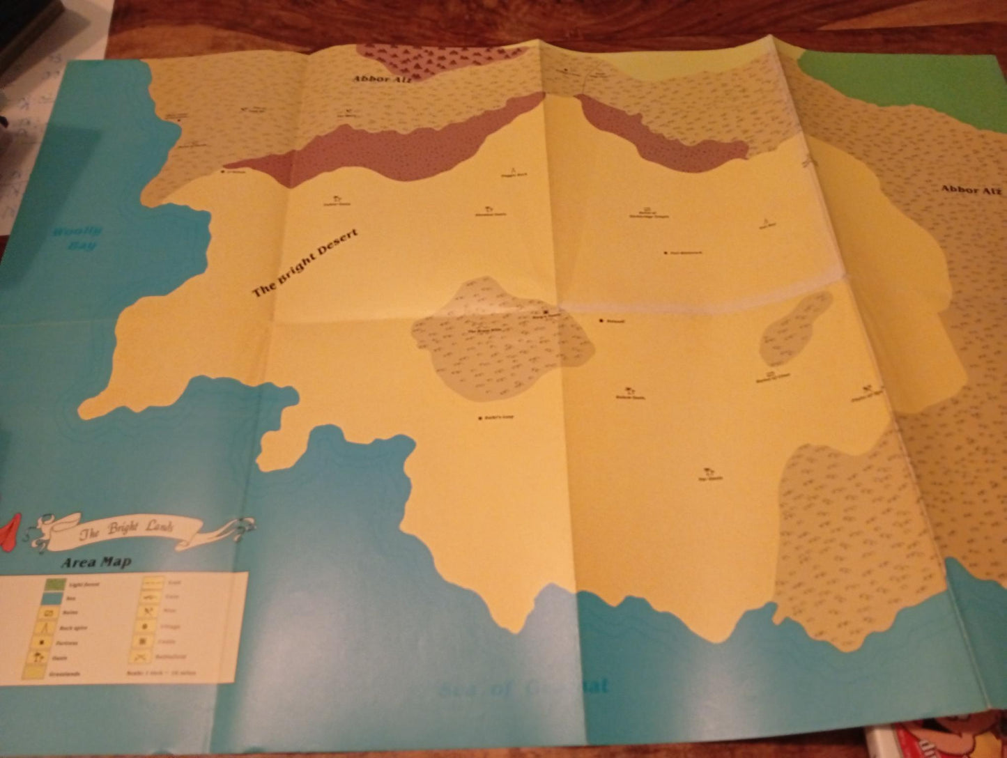 Rary the Traitor Area Map AD&D TSR 9386
