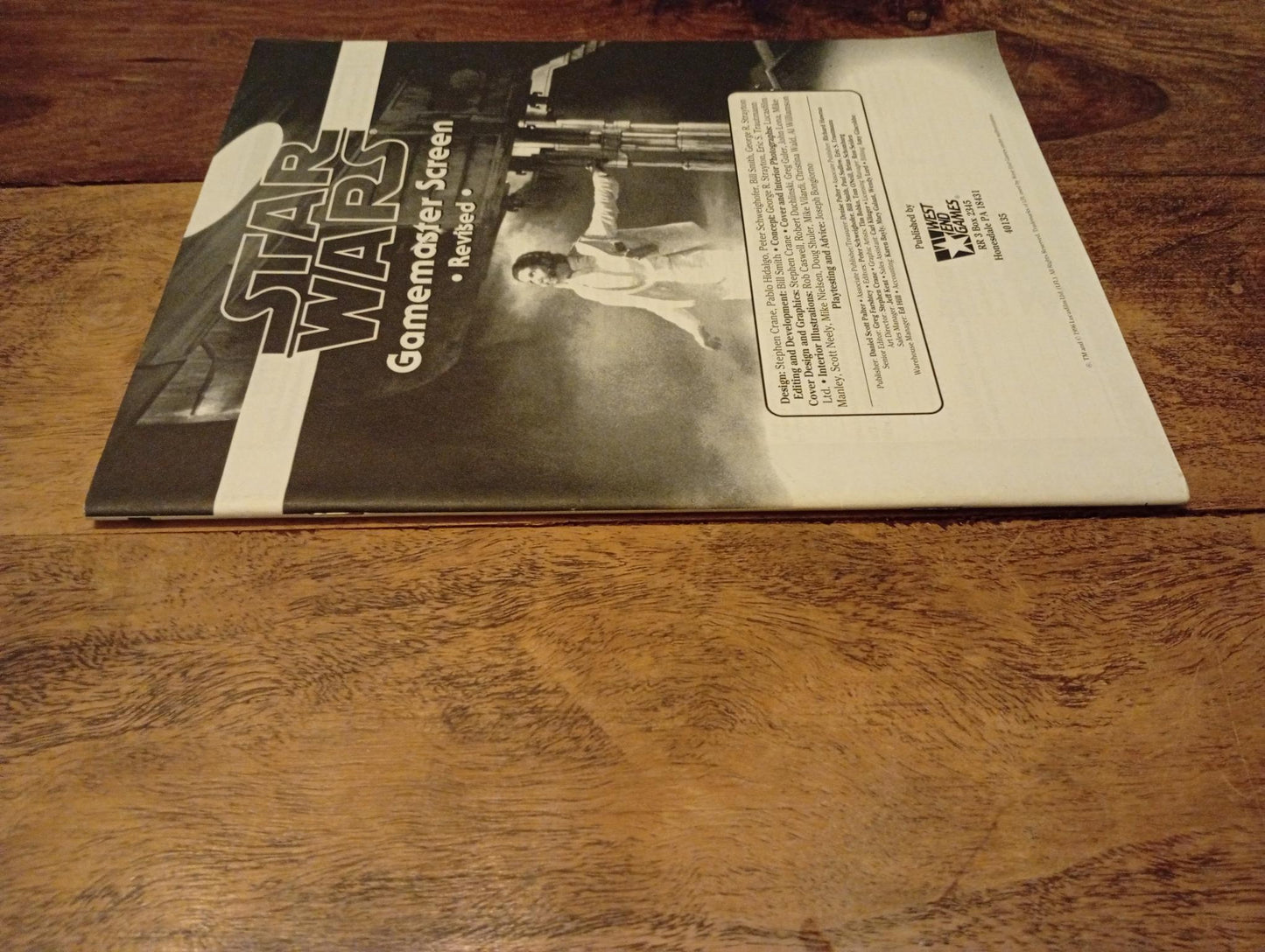 Star Wars Gamemaster Screen Revised Book West End Games 1996