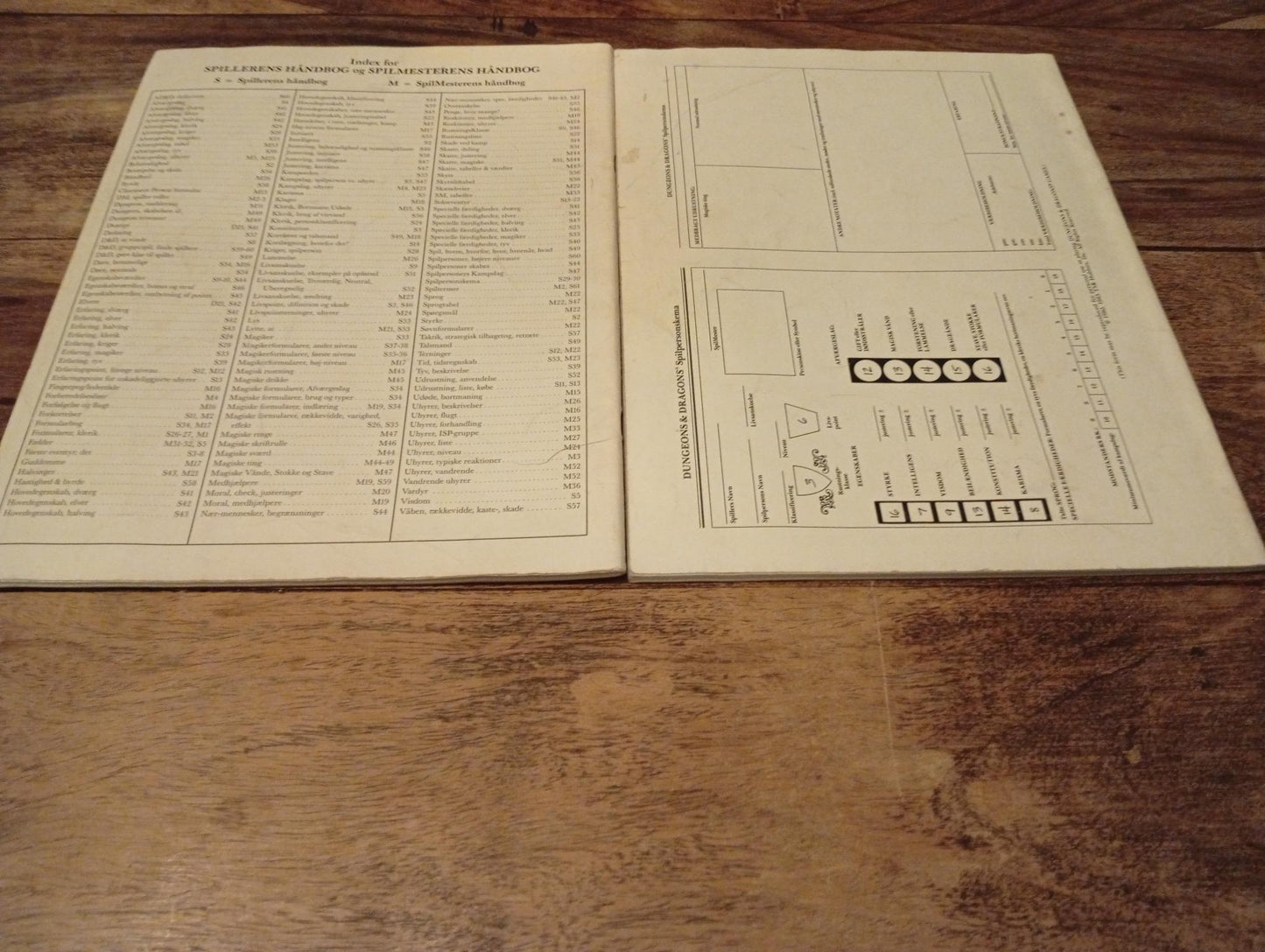 D&D Spilmesterens Håndbog og Spillerens Håndbog TSR 1988