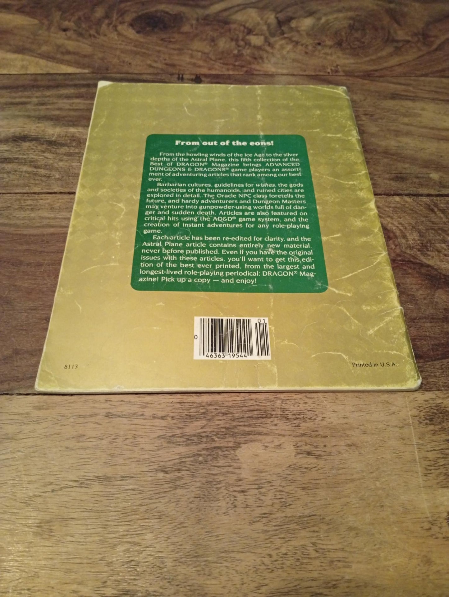 Best of Dragon Magazine Vol V #5 May TSR 1986