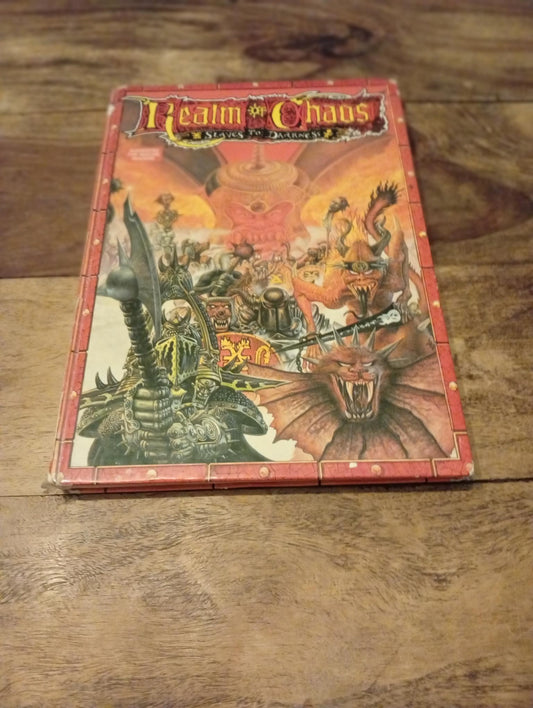 Warhammer Realm Of Chaos Slaves of Darkness Hardback Games Workshop 1988