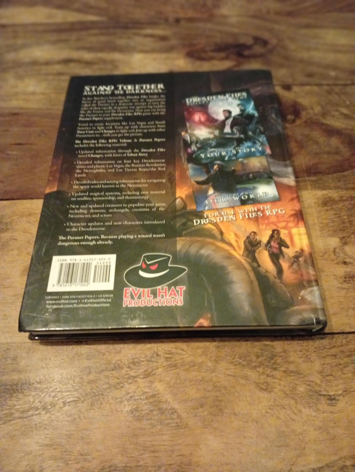 The Dresden Files Volume #3 The Paranet Papers Evil Hat Productions 2015
