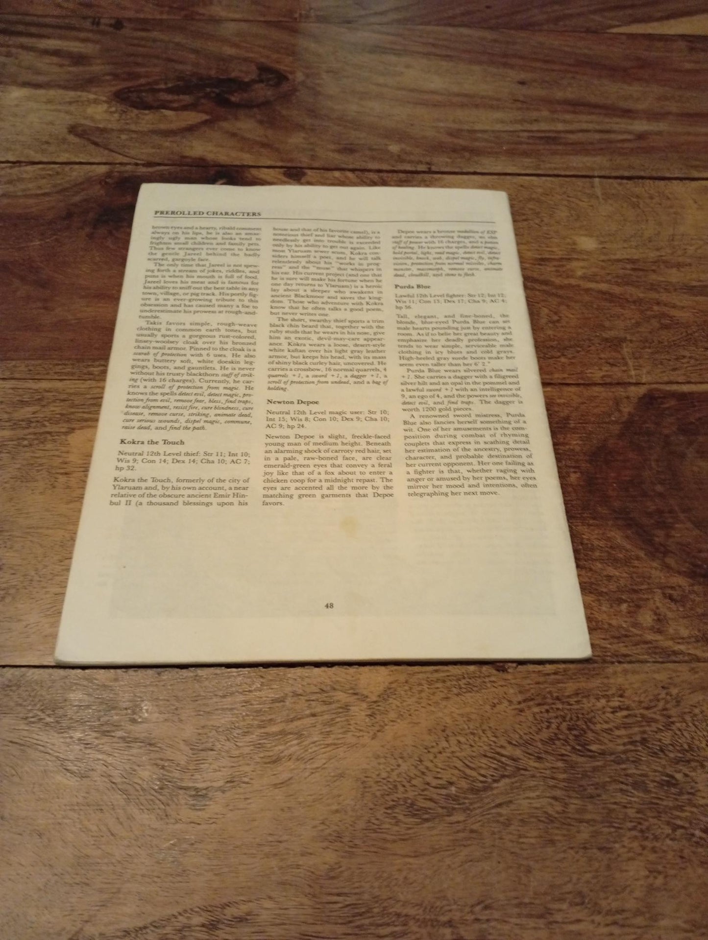 Dungeons & Dragons The Duchy of Ten TSR 9205 DA4 D&D 1987
