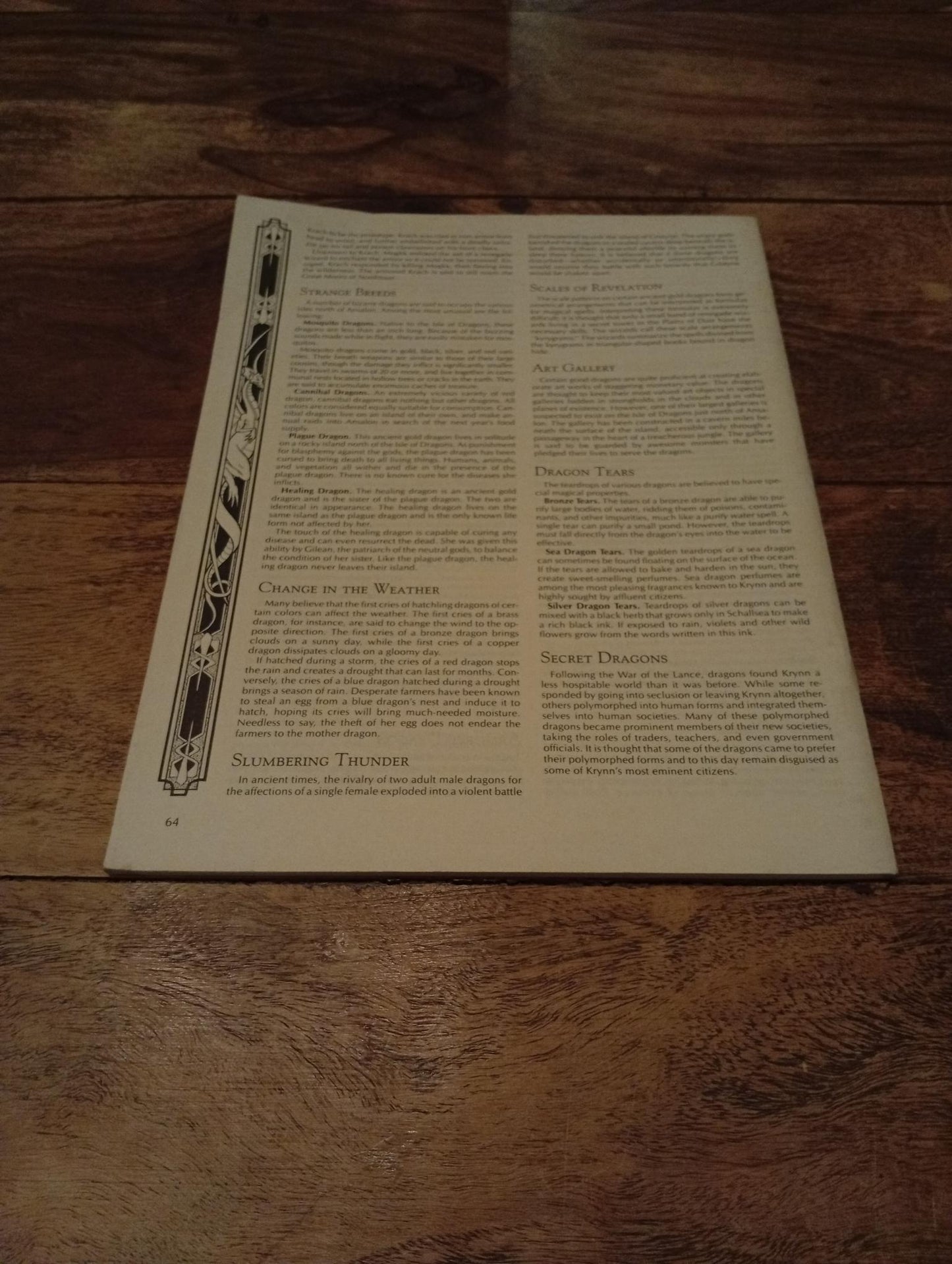AD&D Dragonlance Dragons Keep TSR 9245 AD&D 1989