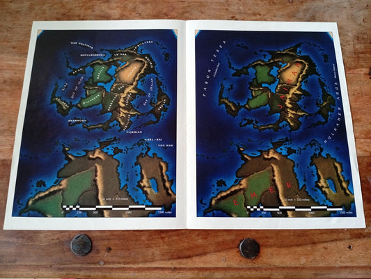 Shadow World Demons of the Burning Night Map I.C.E. 6003 Rolemaster 1989