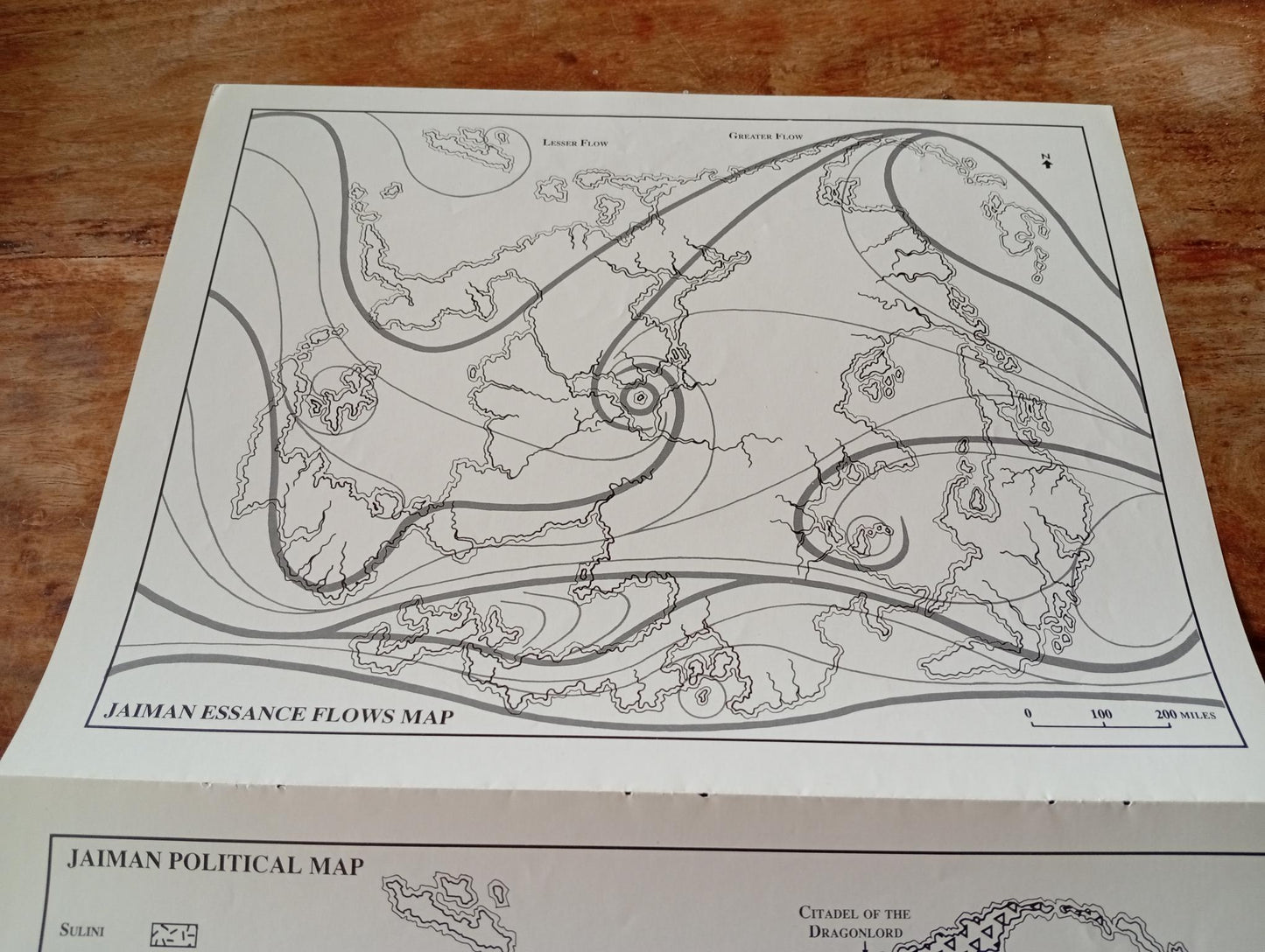 Shadow World Sky Giants of the Brass Stair Map I.C.E. 6012 Rolemaster 1990