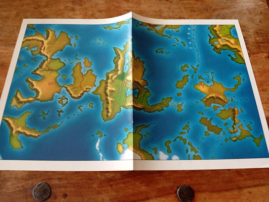 Shadow World Star Crown Empire Map I.C.E. 6005 Rolemaster 1989