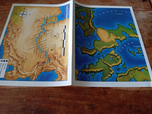 Shadow World Nomads Of The Nine Nations Map I.C.E. 6013 Rolemaster 1990