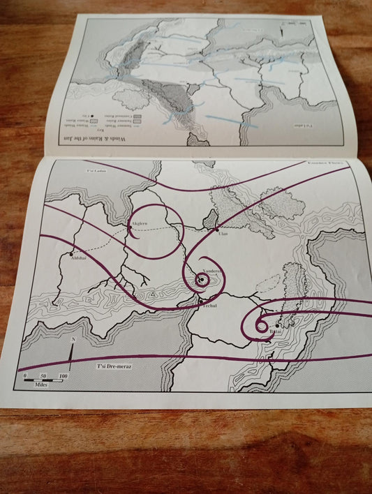 Shadow World Nomads Of The Nine Nations Map I.C.E. 6013 Rolemaster 1990