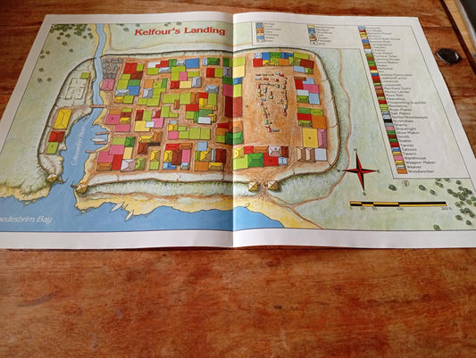 Shadow World Quellbourne Land of the Silver Mist Map I.C.E. 6001 Rolemaster 1989