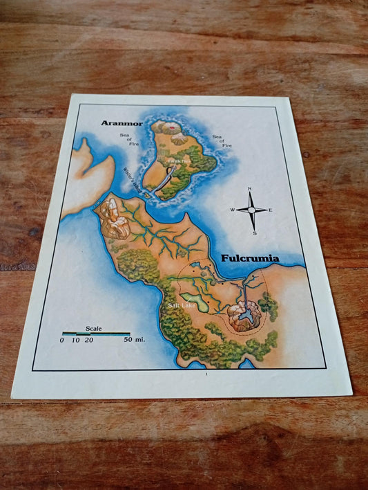 Shadow World Demons of the Burning Night Map I.C.E. 6003 Rolemaster 1989