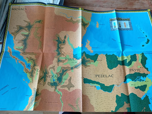 Forgotten Realms Maztica Map TSR 1066 AD&D 1991