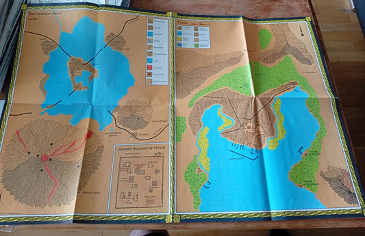 Forgotten Realms Maztica Map TSR 1066 AD&D 1991