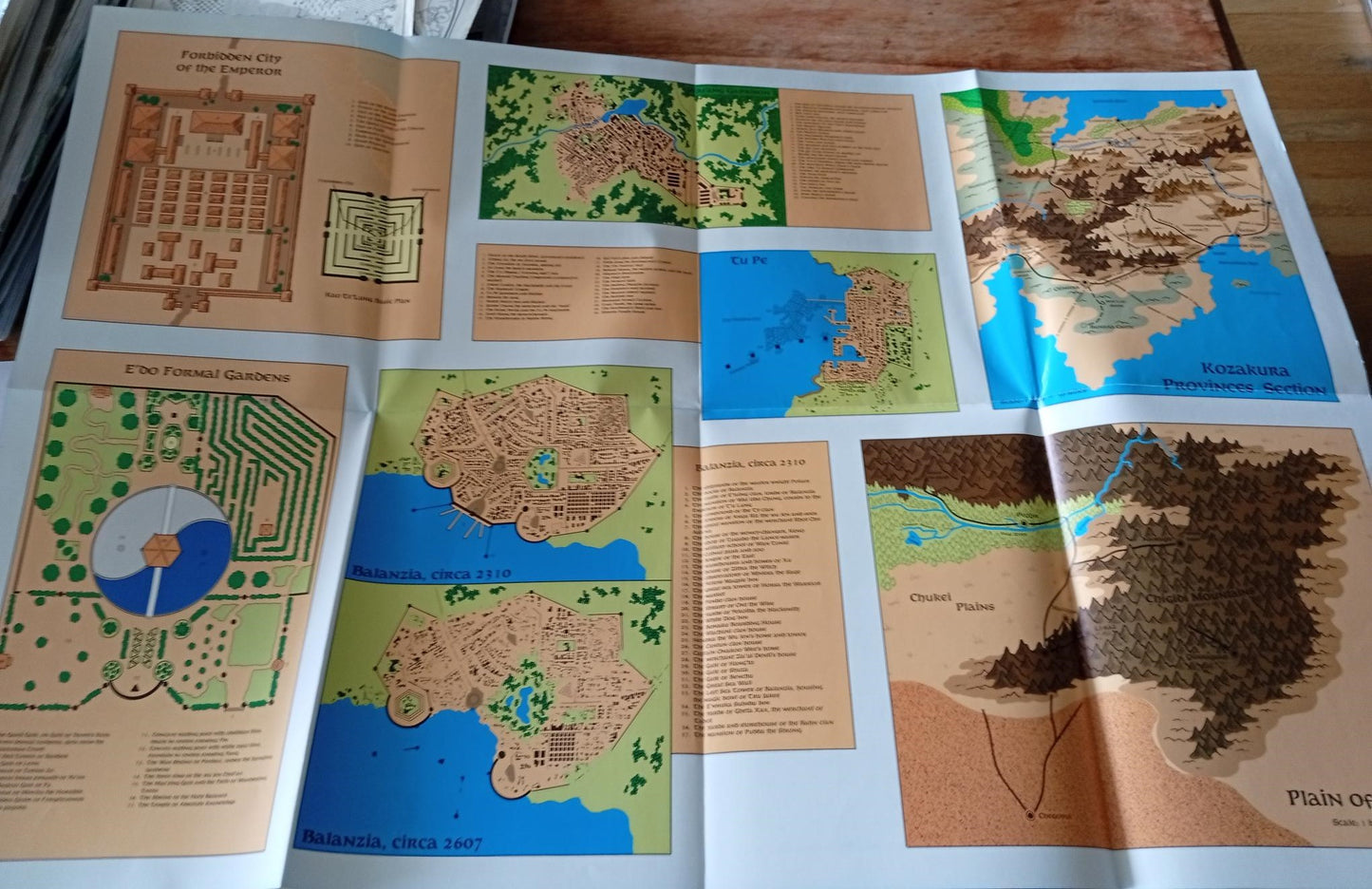Forgotten Realms Kara-Tur The Eastern Realms Map TSR 1032 AD&D 1988