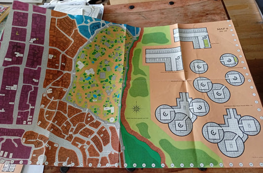 Forgotten Realms City System Map 8 TSR 1014 AD&D 1988