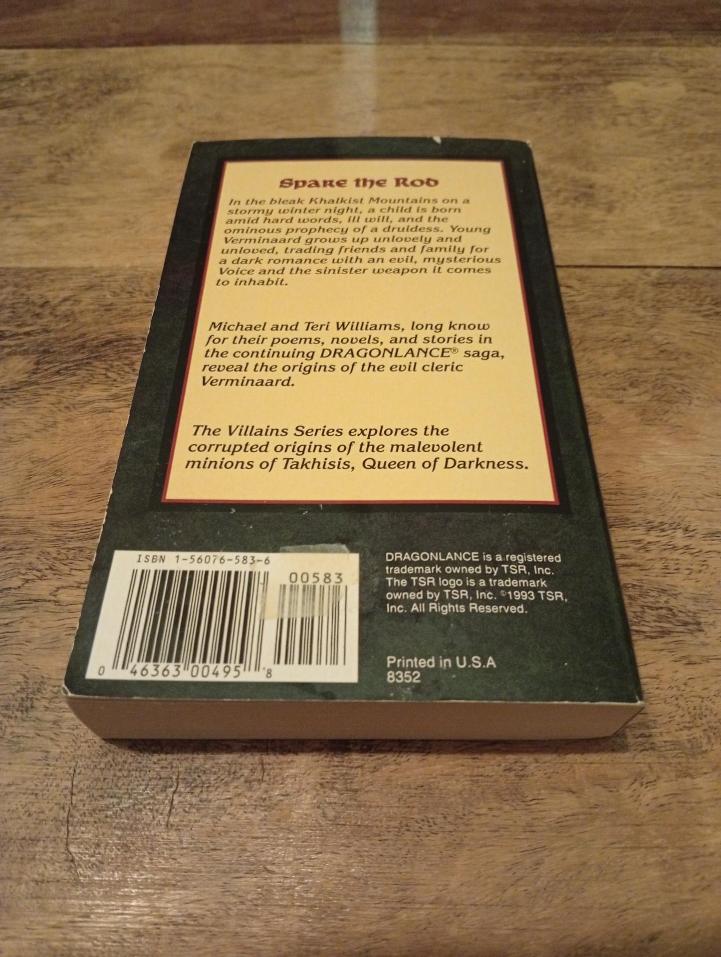 DragonLance Before the Mask Villains Series #1 TSR 1993