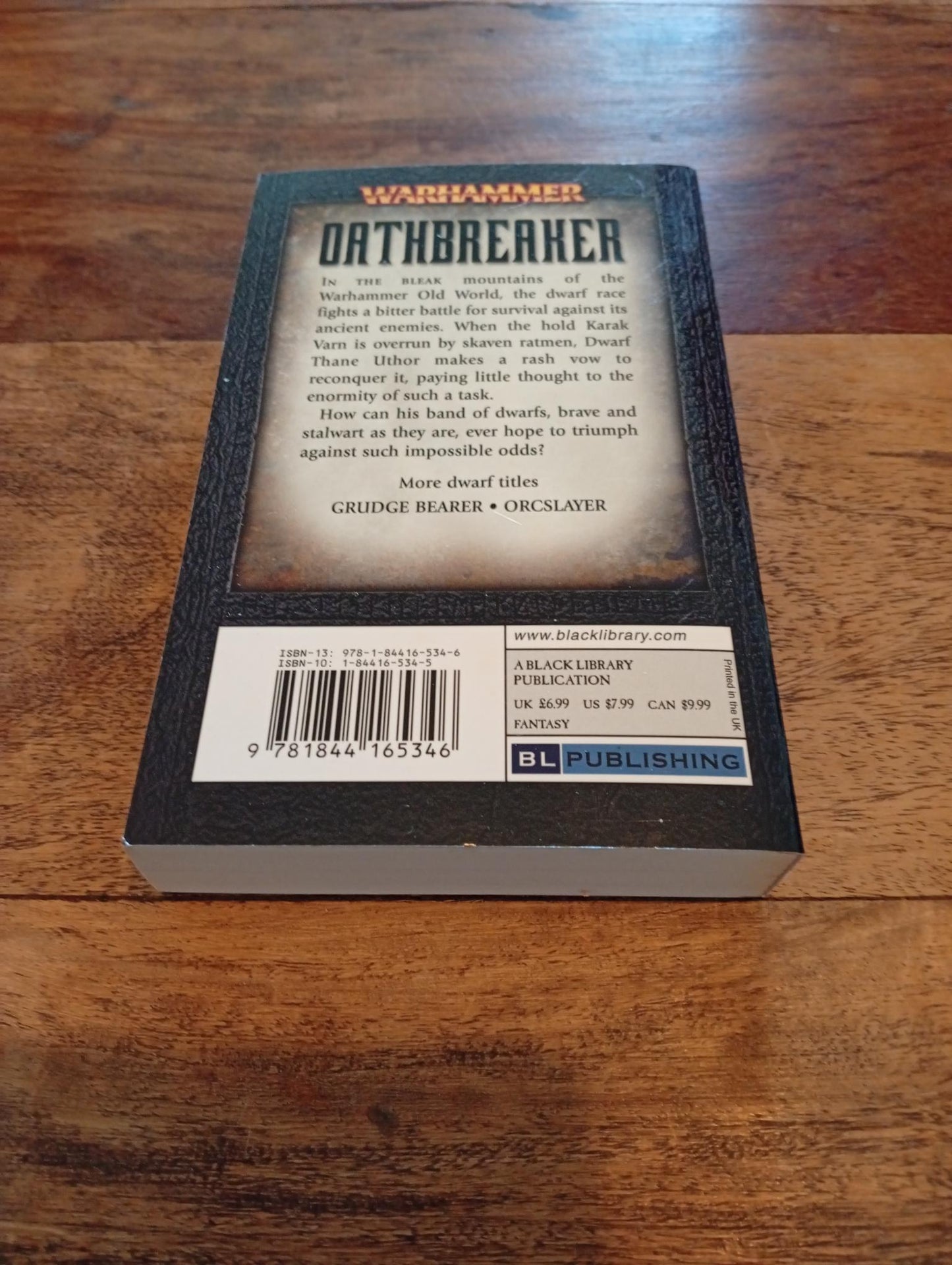 Warhammer Fantasy Oathbreaker Games Workshop Black Library 2008